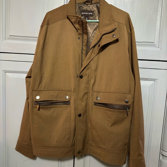 Michael Kors Mens Brown Full-Zip Jacket, Size XL - Picture 1 of 5
